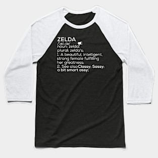 Zelda Name Zelda Definition Zelda Female Name Zelda Meaning Baseball T-Shirt